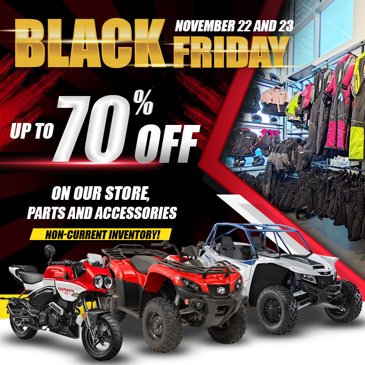 BLACK FRIDAY – 𝐃𝐢𝐬𝐜𝐨𝐮𝐧𝐭𝐬 𝐨𝐟 𝐮𝐩 𝐭𝐨 𝟕𝟎% 𝐨𝐧 𝐨𝐮𝐫 𝐬𝐭𝐨𝐫𝐞, 𝐩𝐚𝐫𝐭𝐬, 𝐚𝐧𝐝 𝐚𝐜𝐜𝐞𝐬𝐬𝐨𝐫𝐢𝐞𝐬!